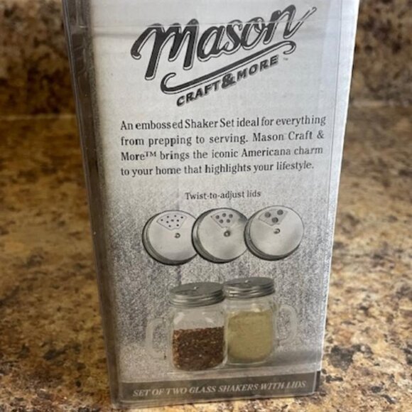 Mason Spice Jars (used, 1 set unused) - Picture 4 of 6